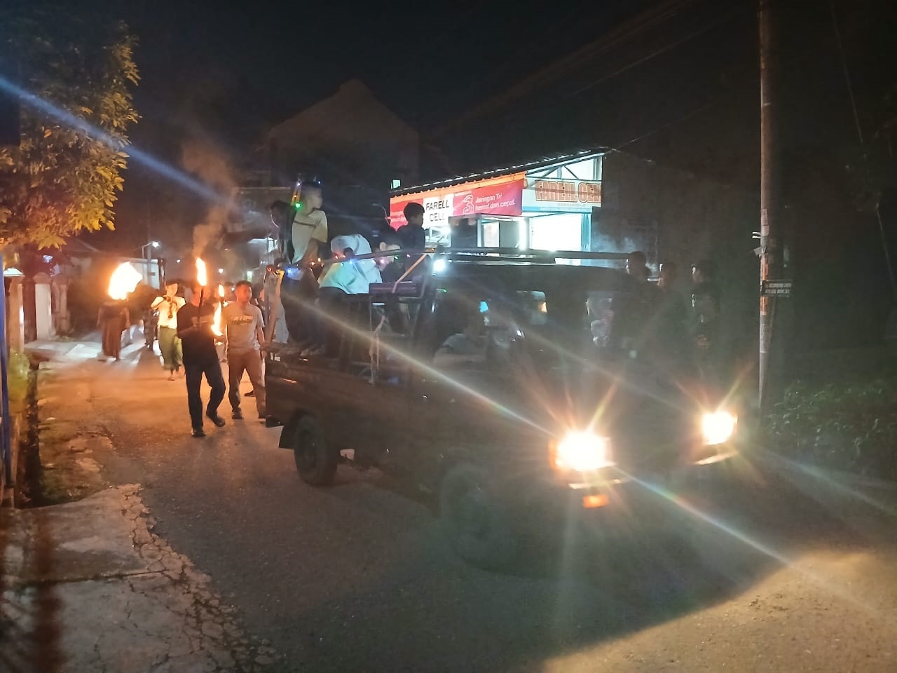 Sambut Ramadan, Warga Kuwarisan Gelar Pawai Obor