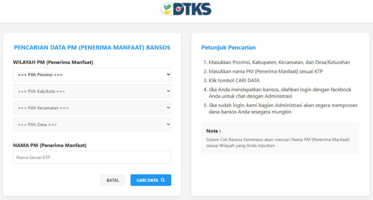 Cara Cek Bansos Kemensos PKH dan BPNT 2025, Cuma Pakai NIK!