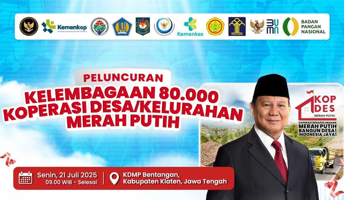 Koperasi Desa Merah Putih Siap Diluncurkan Bulan Ini