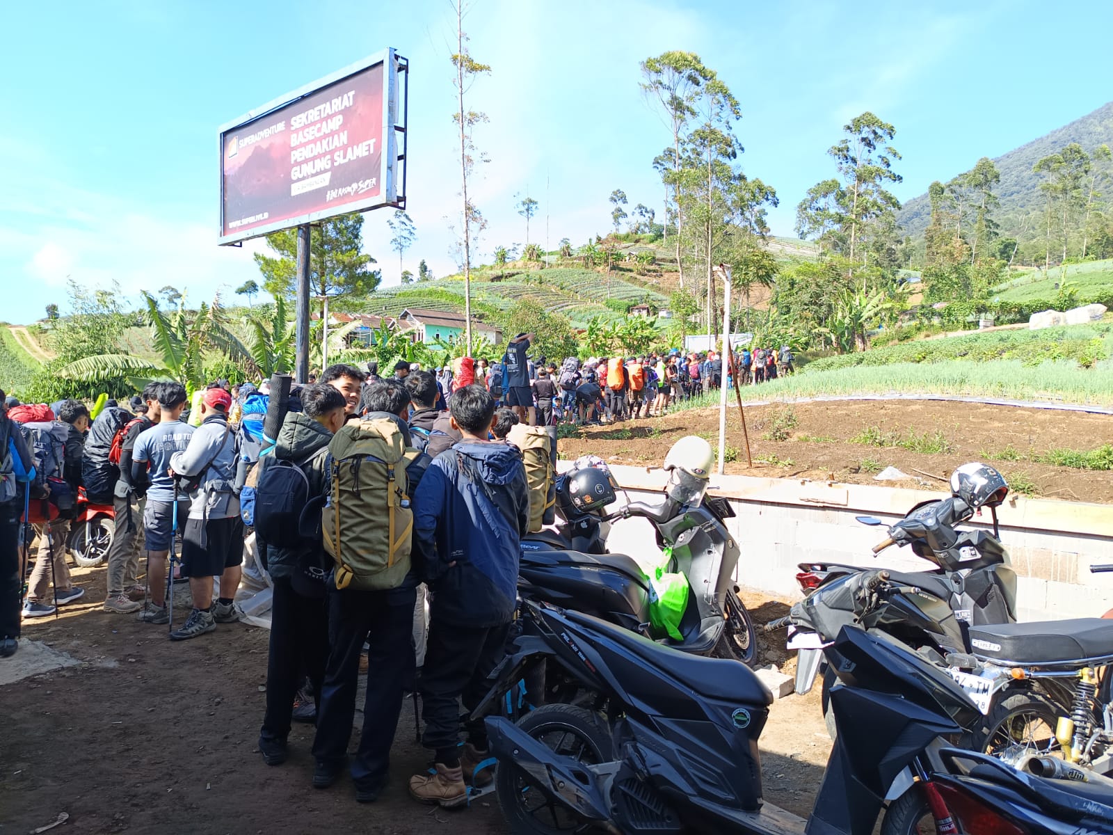 Libur Panjang, Gunung Slamet Via Bambangan Dibanjiri 2.200 Pendaki