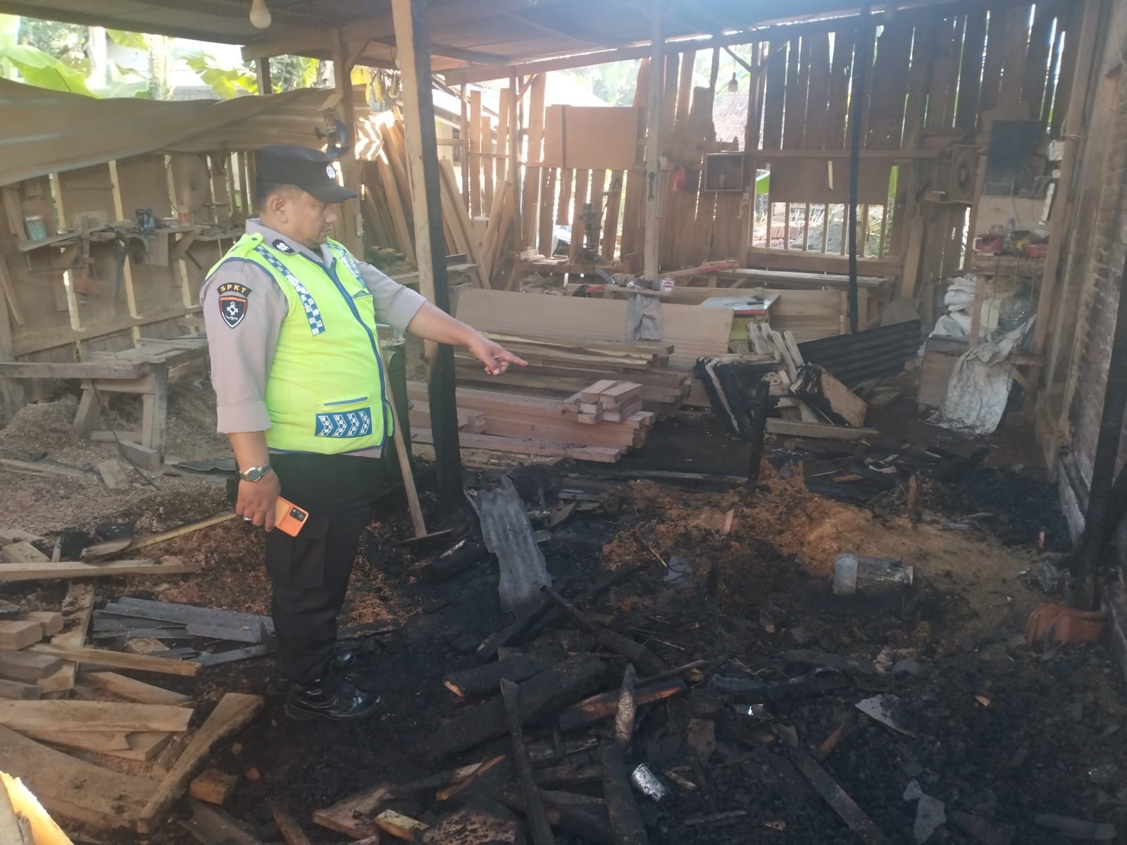 Korsleting, Bengkel Kayu di Kebumen Terbakar