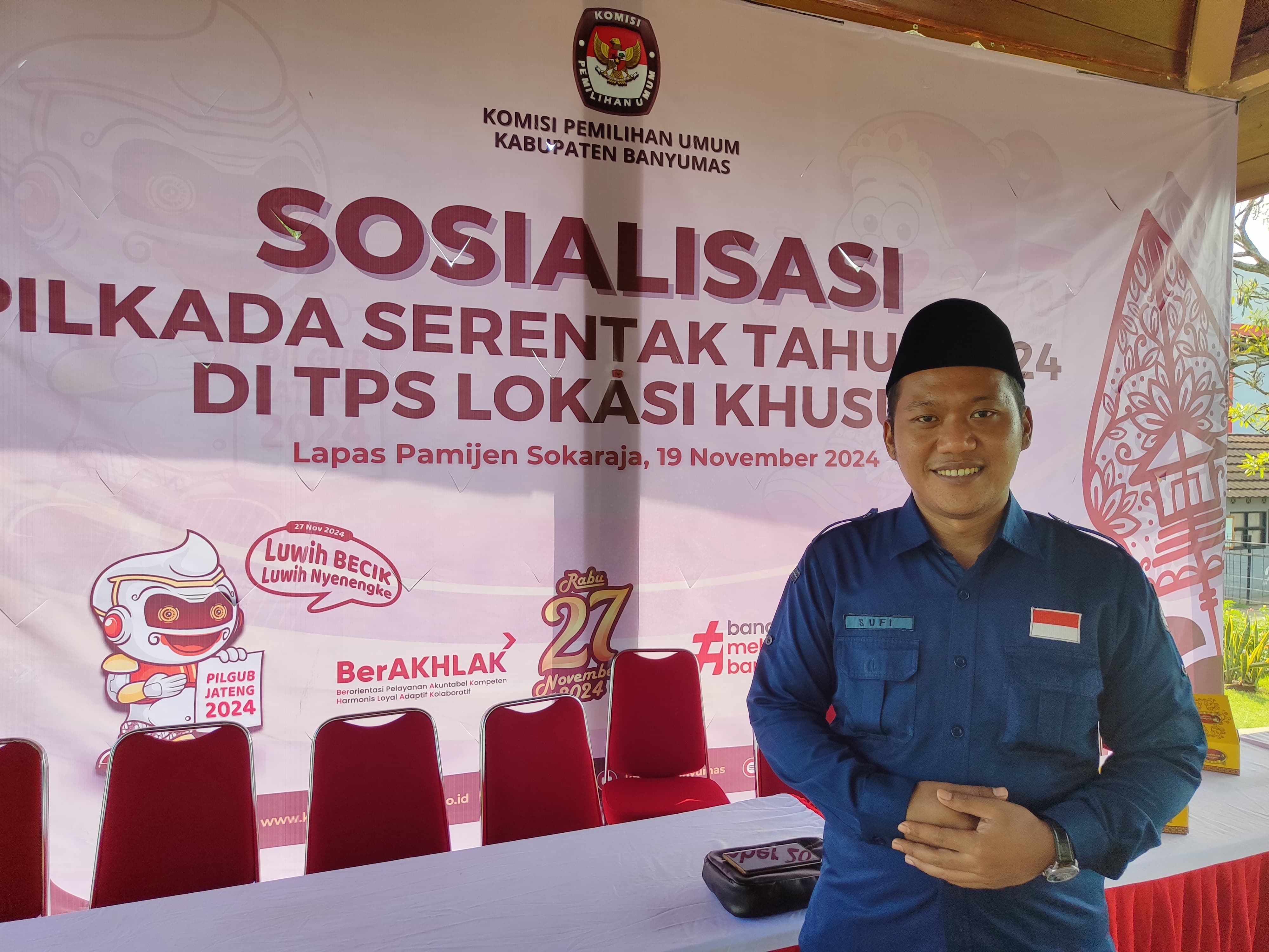 KPU Banyumas Tingkatkan Partisapasi Pemilih dengan Sosialisasi di TPS Loksus