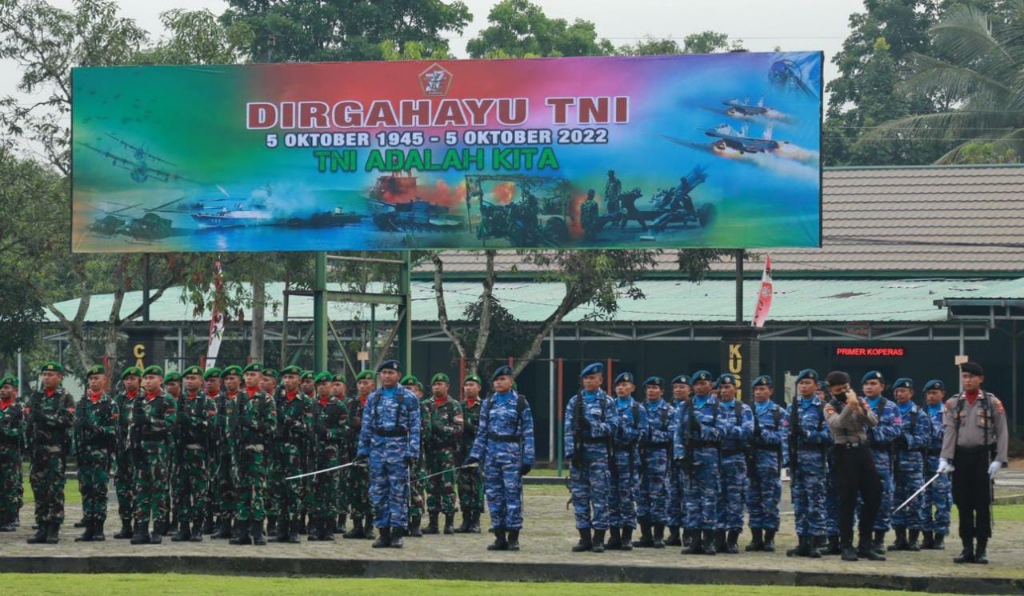 Peringatan HUT TNI di Purbalingga Digelar Sederhana, Gelar Upacara dan Tasyakuran di Yonif 406/Candra Kusuma 