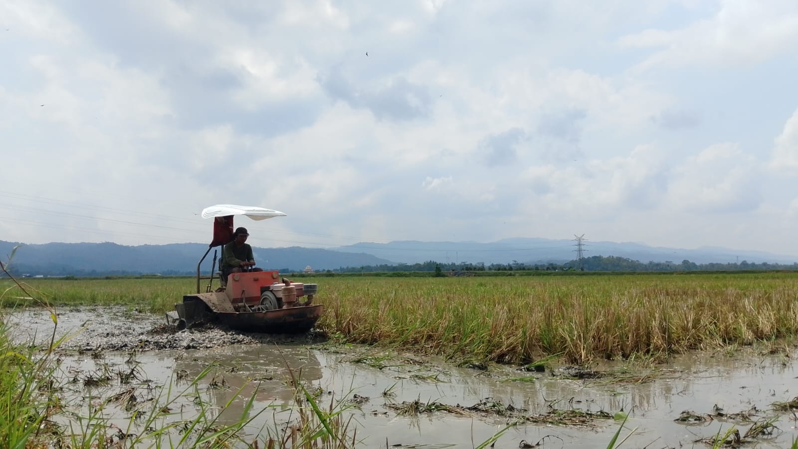 Traktor Perahu di Banyumas Viral, Inovasi Petani Diserbu Warganet