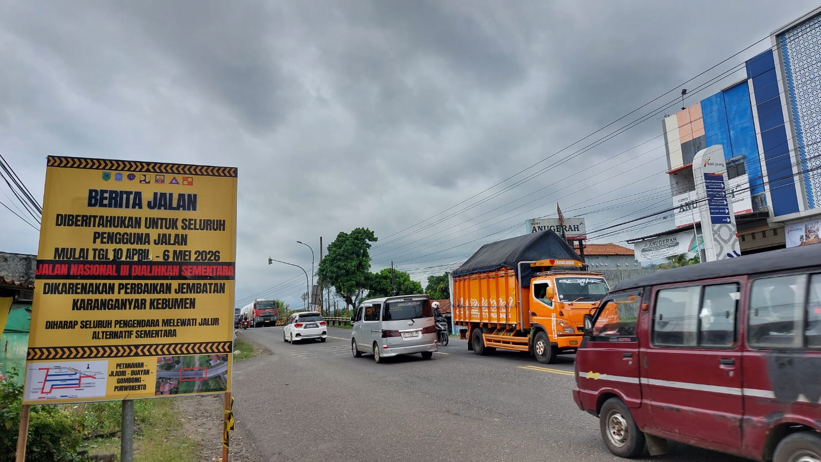 Warga Berharap Jembatan Darurat Selama Perbaikan Jembatan Karanganyar Kebumen