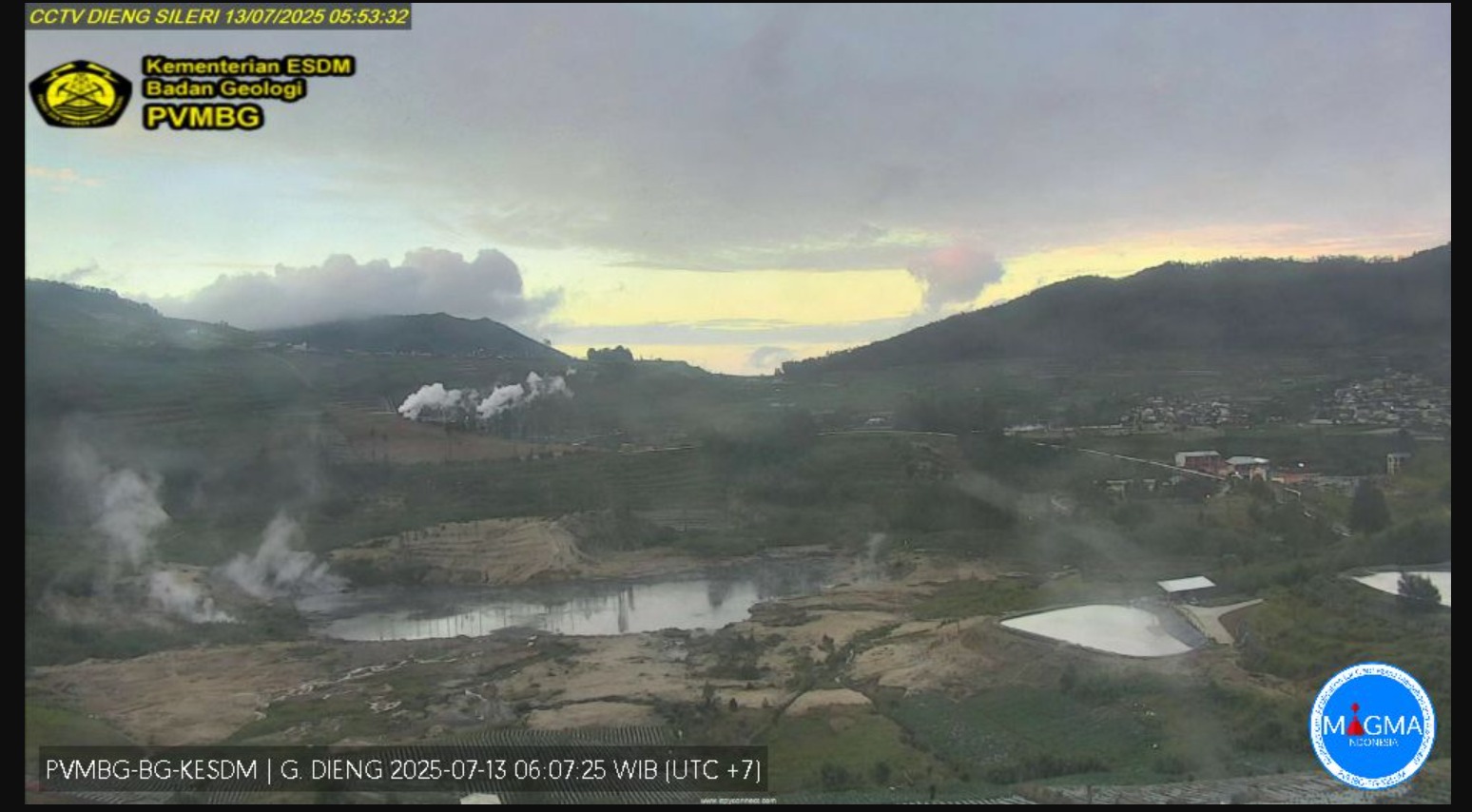 Gas Vulkanik Meningkat, Status Gunung Dieng Masih Waspada