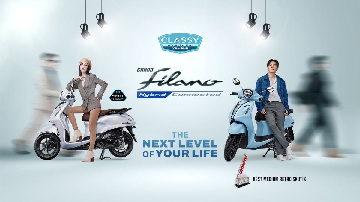 Yamaha Grand Filano Hybrid: Skutik Stylish, Irit, dan Canggih yang Pas Buat Gen Z!
