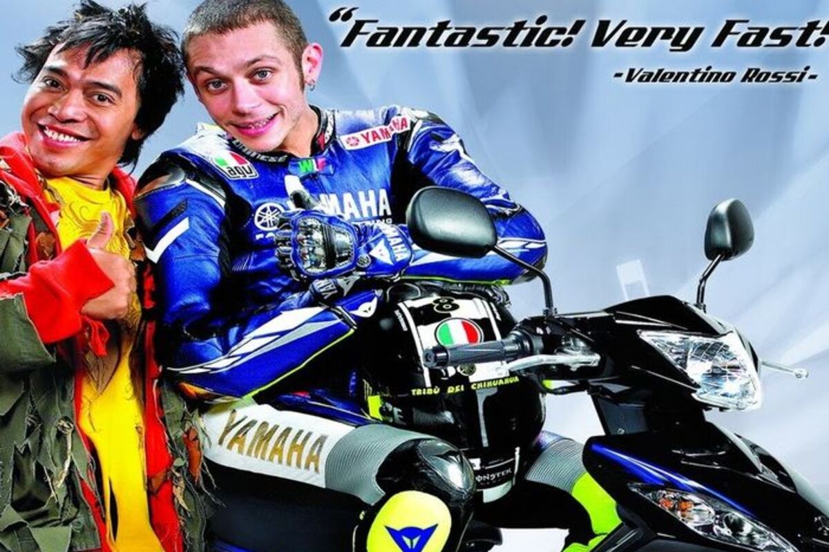 Nostalgia Motor Jupiter MX, Motor dengan Iklan Unik yang Diperankan Komeng dan Valentino Rossi 