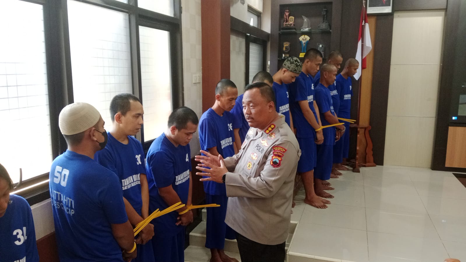 Polresta Cilacap Ungkap 28 Kasus Pencurian, 11 Tersangka dan Puluhan Barang Bukti Diamankan