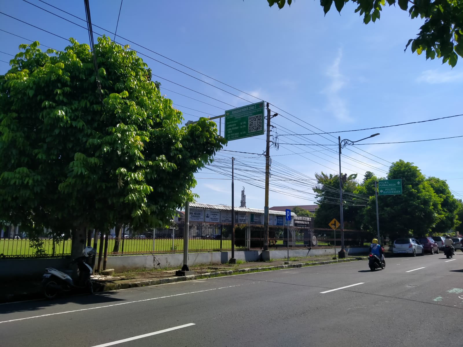 Plang Parkir Barcode Mulai Aktif, Terhubung SIMPAS Banyumas