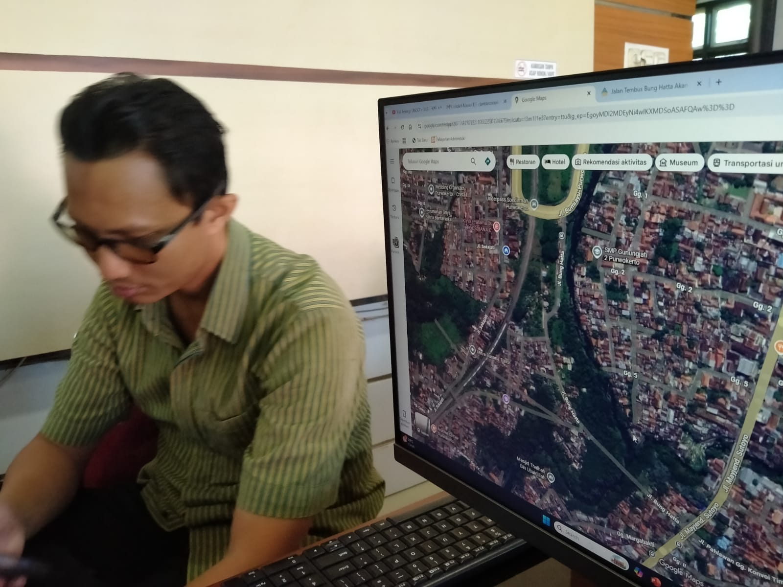 Progres Pembangunan Jalan Bung Hatta Purwokerto Stagnan, Rencana Jalan Tembus Palma–Sawangan 