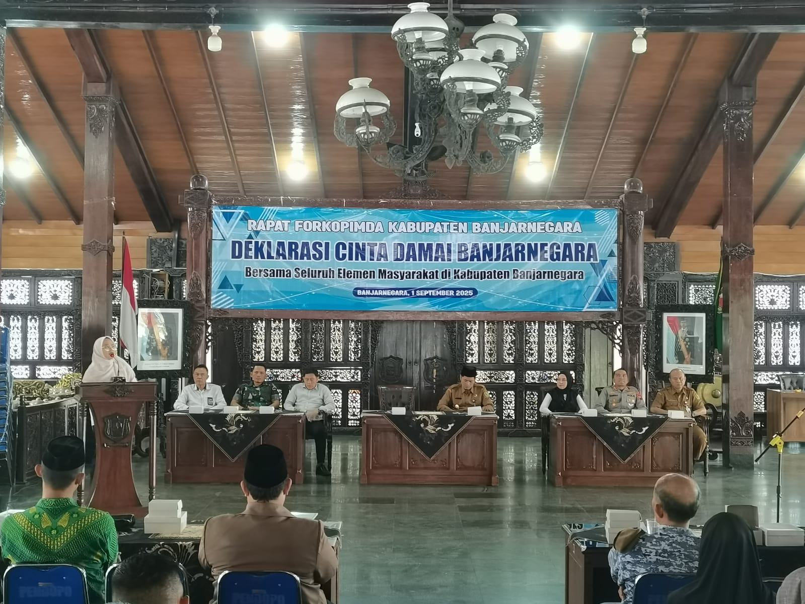 Forkopimda dan Tokoh Lintas Agama Banjarnegara Deklarasi Damai, Tolak Aksi Anarkis