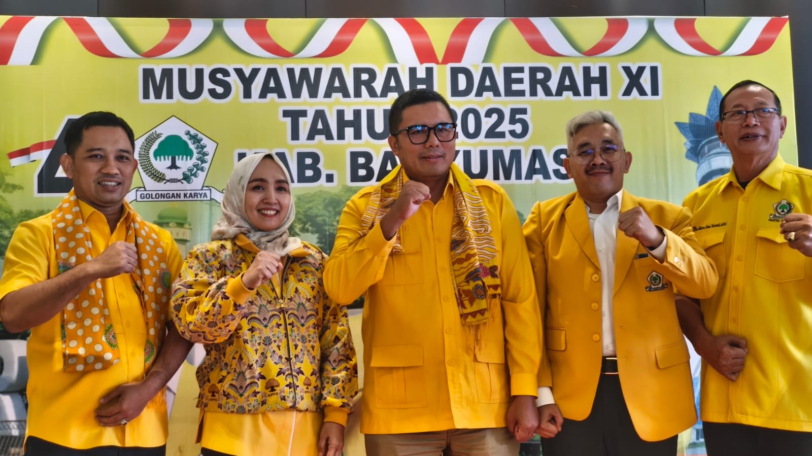 Terpilih Secara Aklamasi, Arief Dwi Kusumawardhana Kembali Pimpin Golkar Banyumas