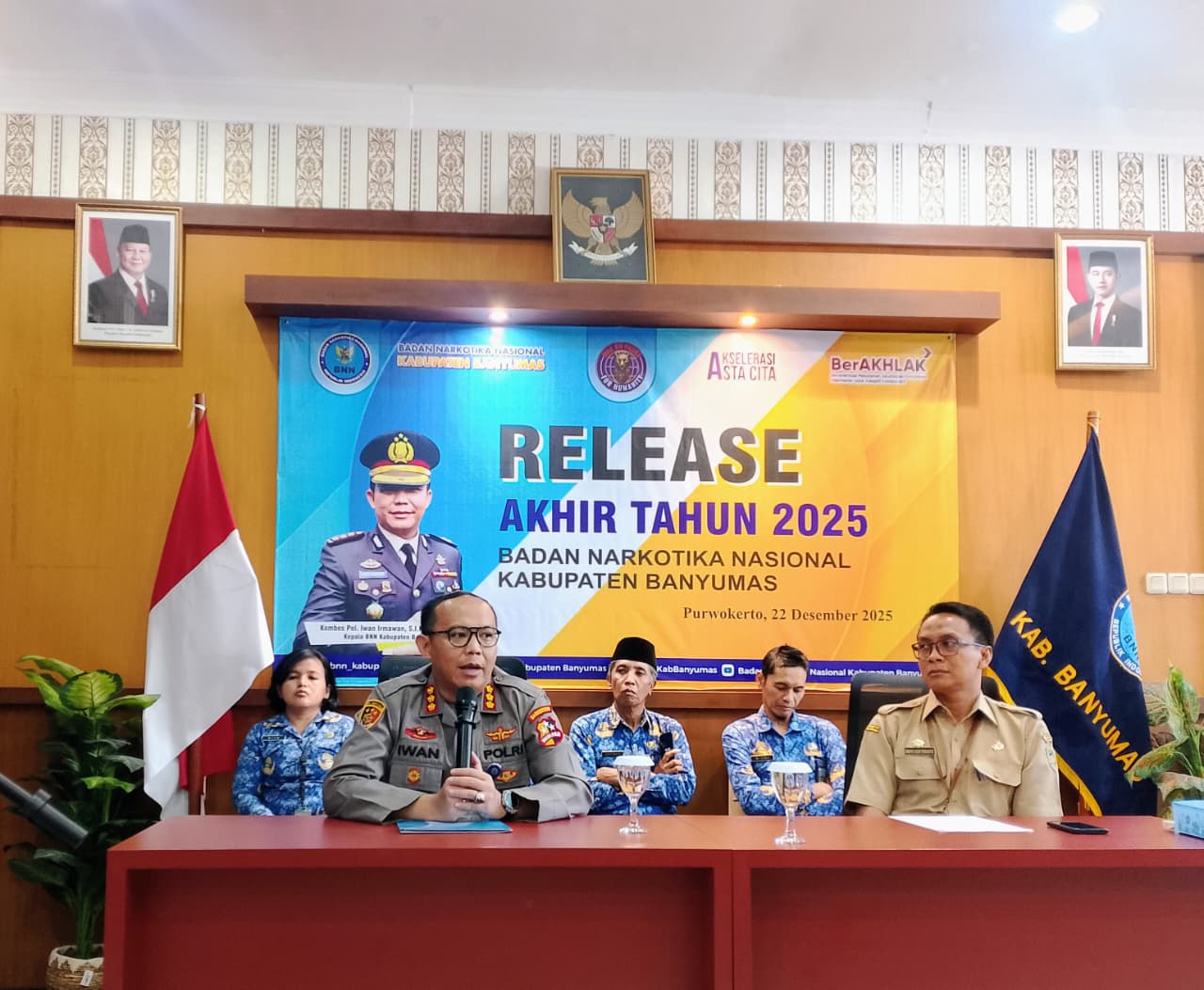 Kasus Narkoba Banyumas 2025 Capai 106, BNNK Bidik Penurunan Hingga Separuh