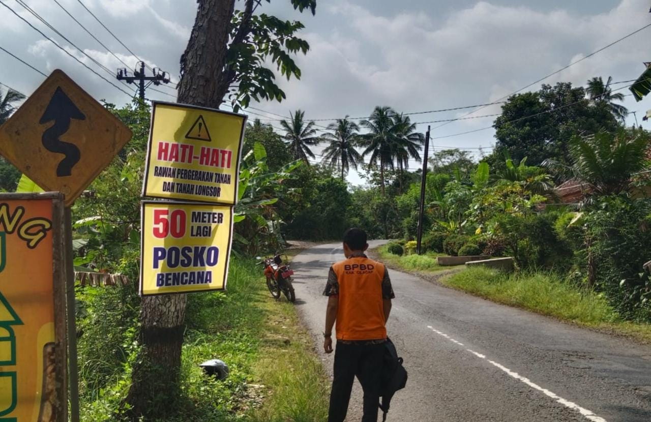 Tiga Kecamatan Rawan Tanah Bergerak, BPBD Cilacap Minta PVMBG Bandung Lakukan Kajian 