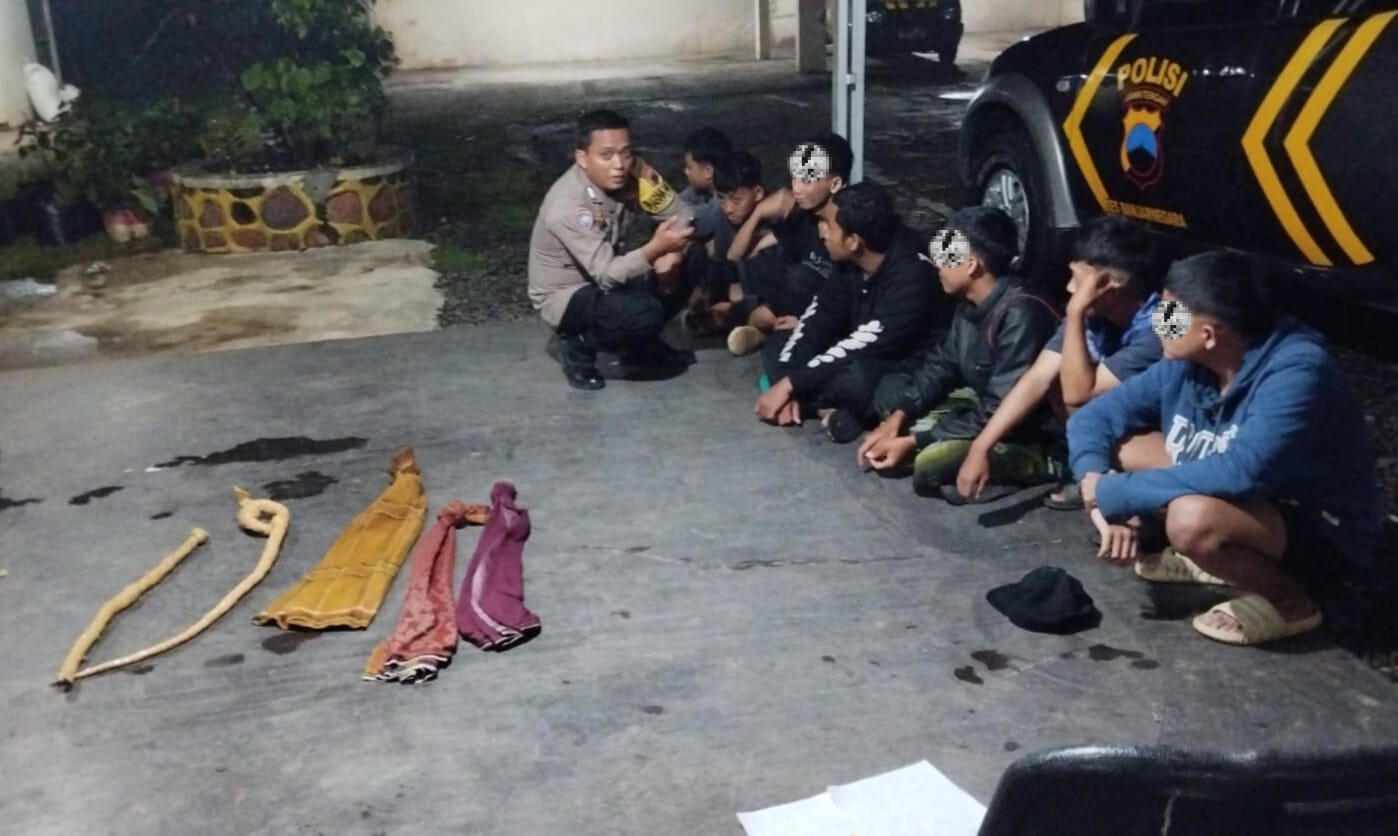 Polisi Gagalkan Perang Sarung di Banjarnegara, Tujuh Remaja Diamankan