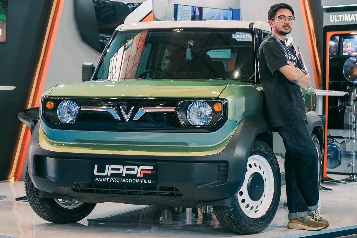 Modifikasi Mobil Listrik VinFast VF 3, Perpaduan Gaya Klasik dan Futuristik