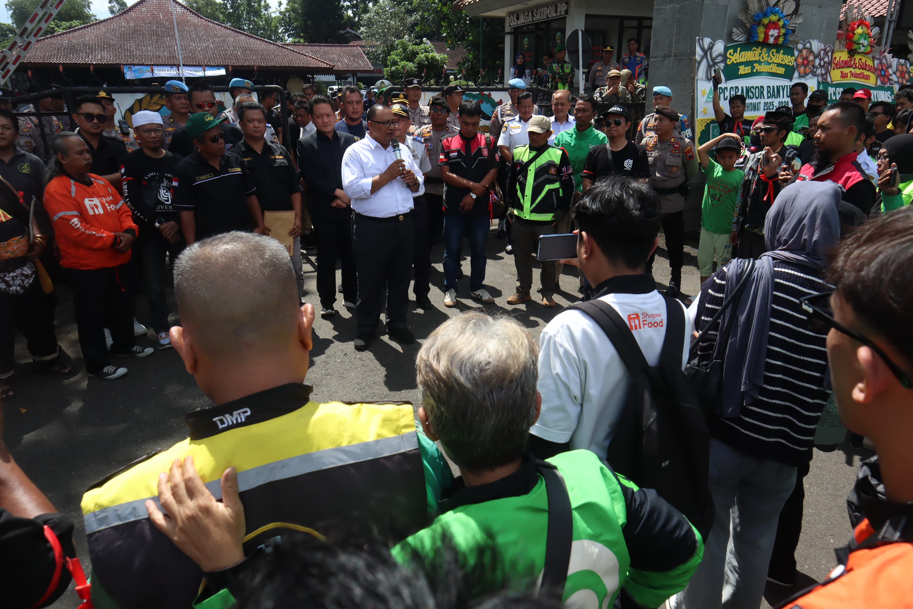 800 Driver Ojol Banyumas Raya Gelar Aksi Demo, Tuntut Kejelasan Regulasi 