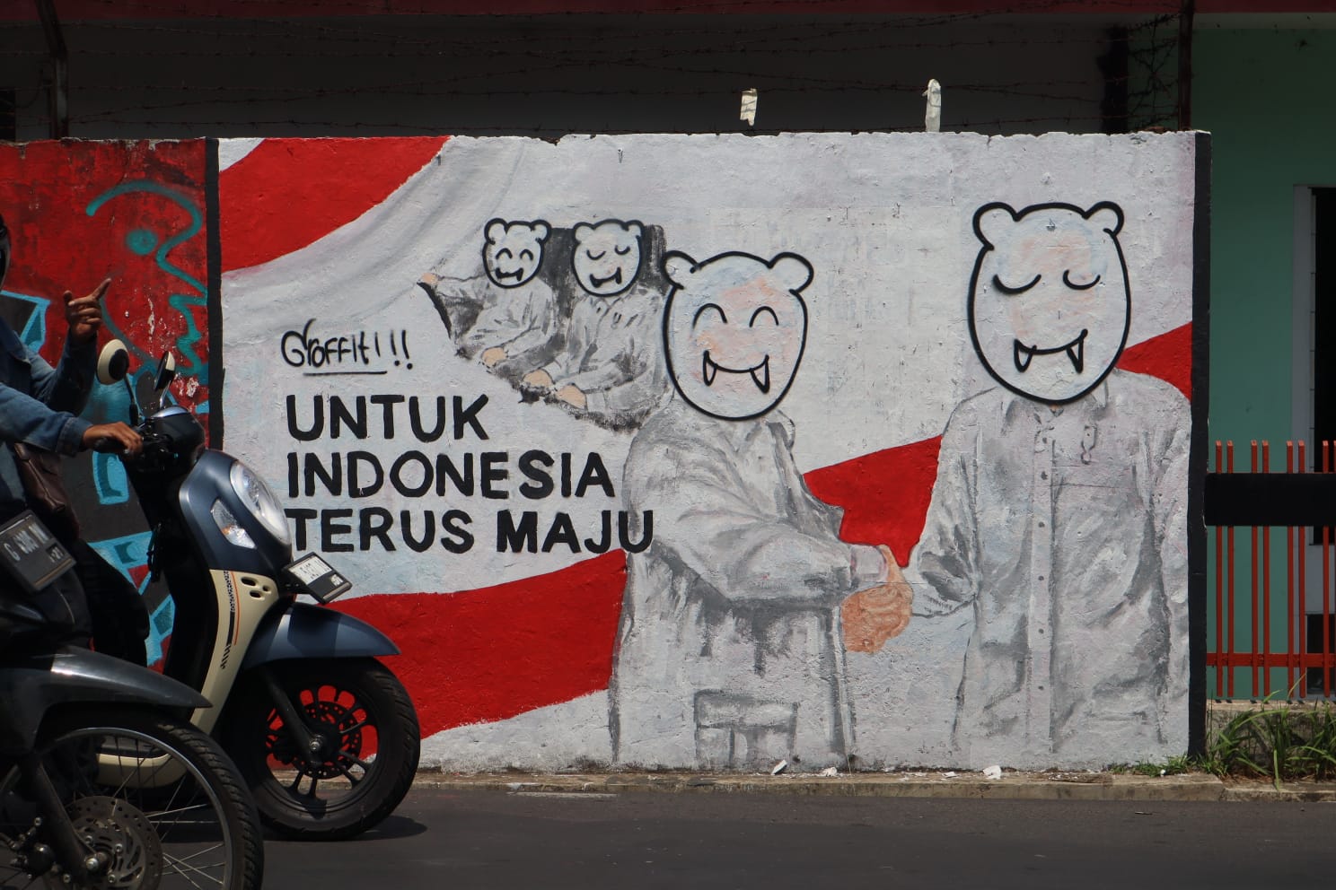 Mural Jokowi dan Prabowo Marak di Purwokerto