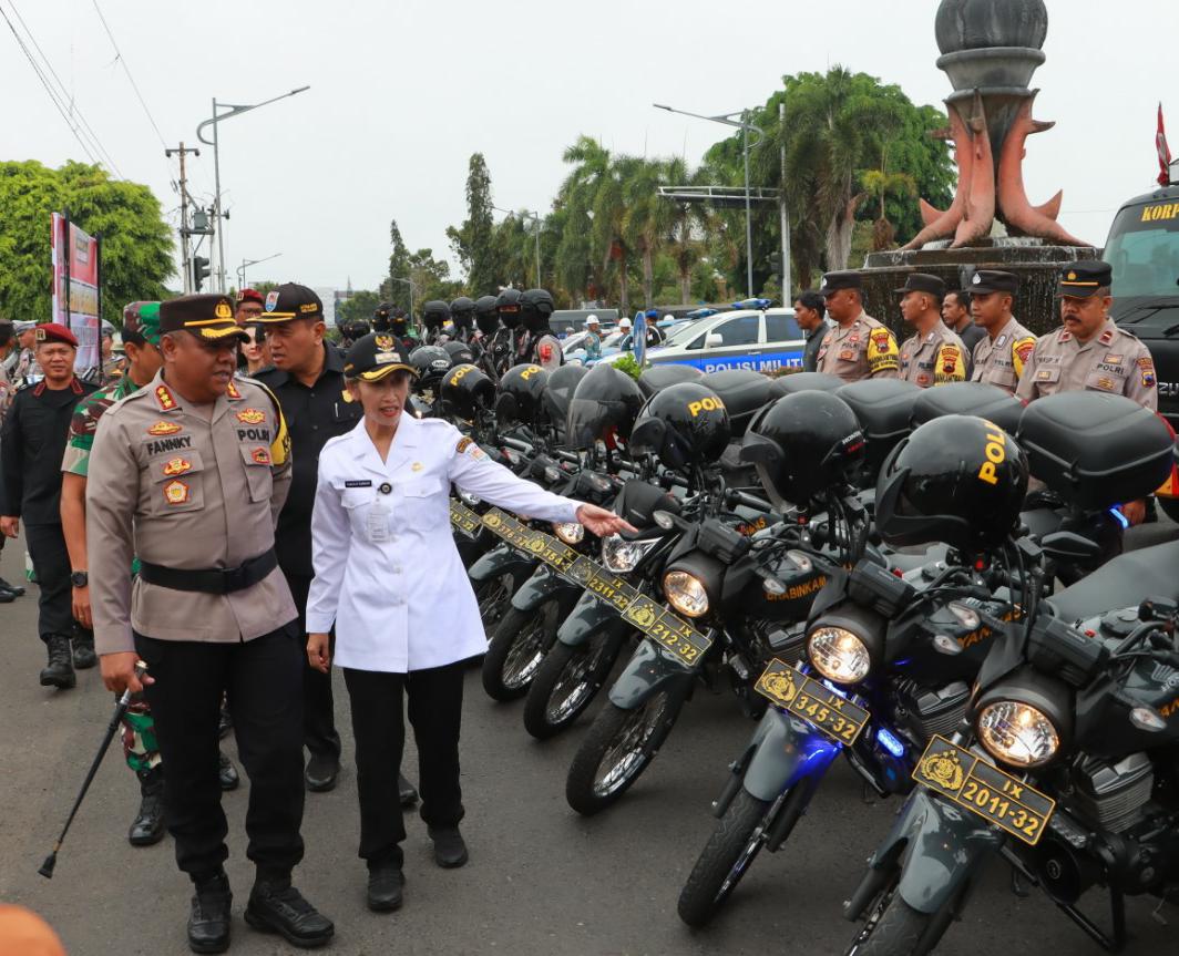 650 Personel Gabungan Lintas Sektor Dikerahkan Untuk Pengamanan Pemilu 2024 di Cilacap