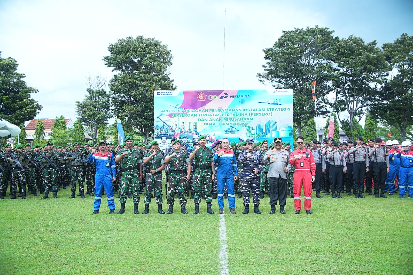Penguatan Ketahanan Energi, Kilang Cilacap – TNI Gelar Apel Kesiapsiagaan Pengamanan Instalasi Strategis 