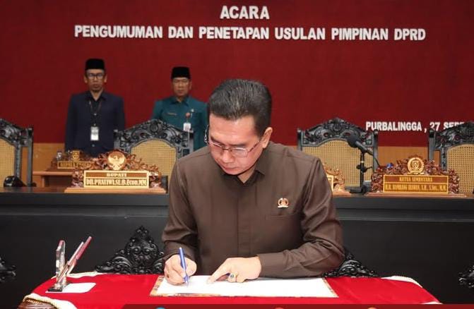 Formasi Lengkap, Susunan Pimpinan DPRD Purbalingga Diusulkan Kepada Gubernur