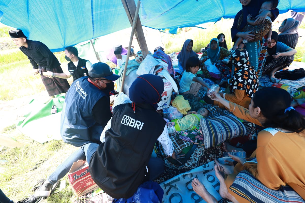 BRI Beri Bantuan Korban Bencana Gempa di Cianjur