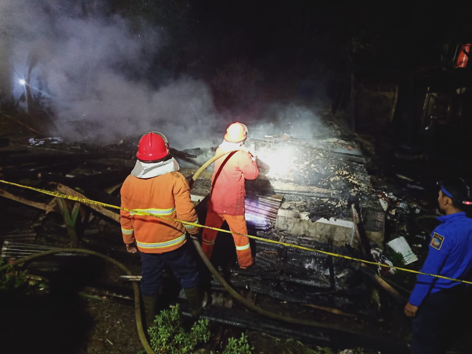 Kronologi Rumah Ludes Terbakar di Pejogol Cilongok, Karena Nyalakan Lilin dan Tertidur