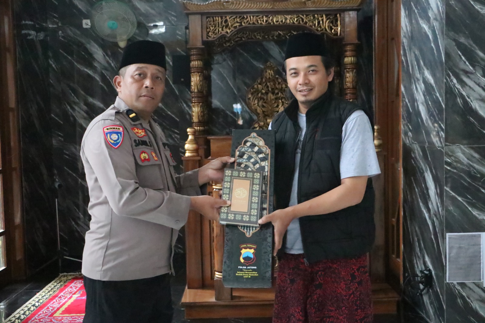 Polres Distribusikan Bantuan ke Masjid