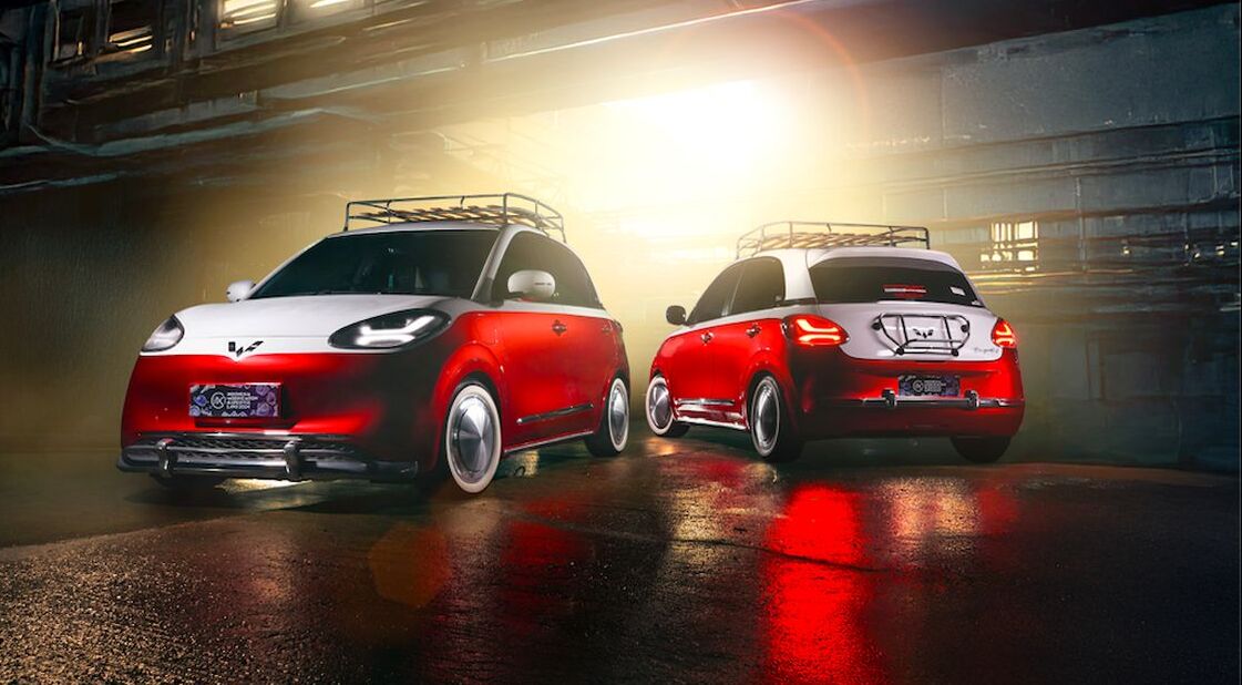 Modifikasi Wuling Binguo EV Versi Cipung Ala Raffi Ahmad, yang Memiliki Gaya Retro Futuristik