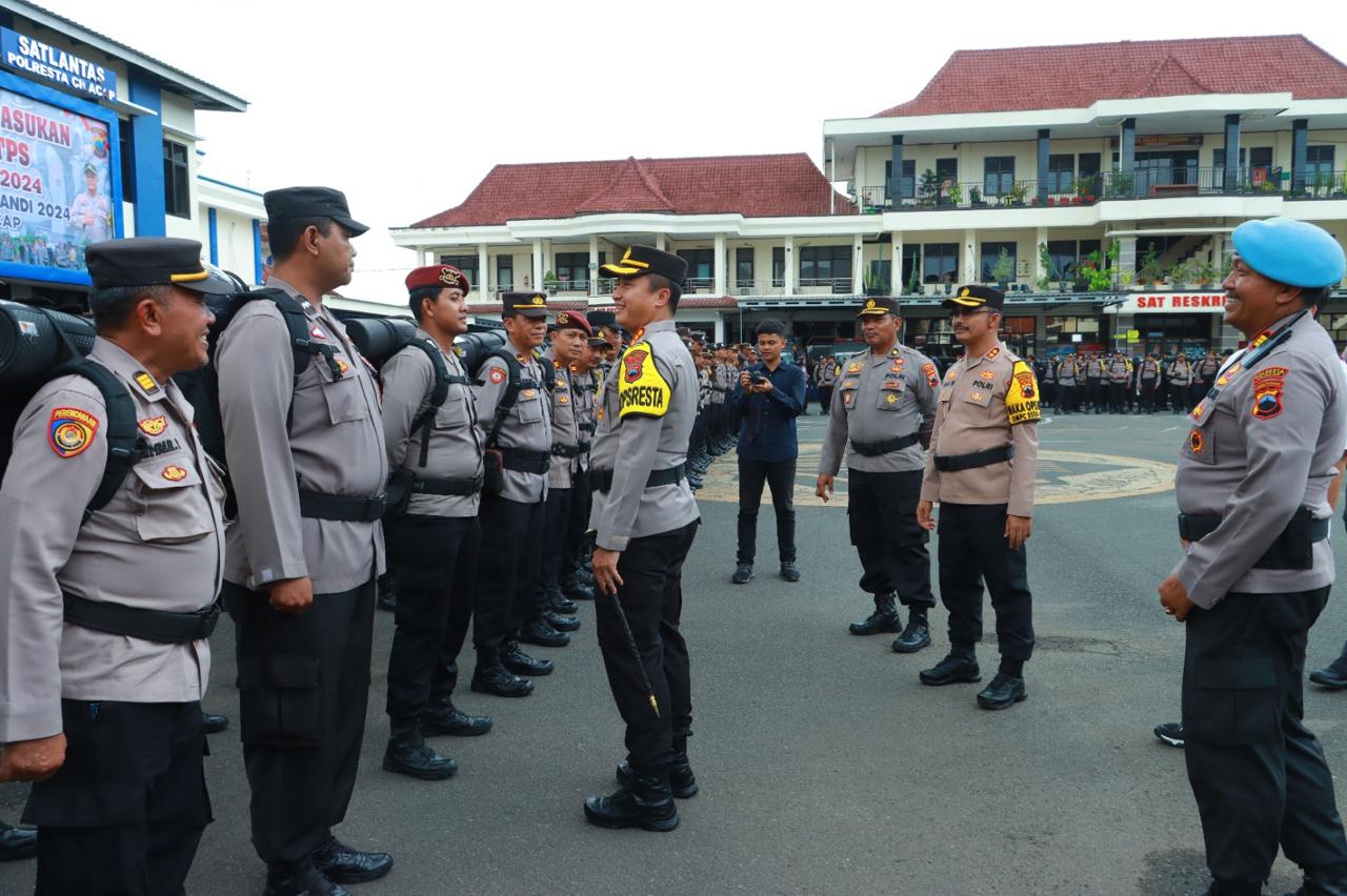 Pengamanan Pilkada, Polresta Cilacap Terjunkan 578 Personel