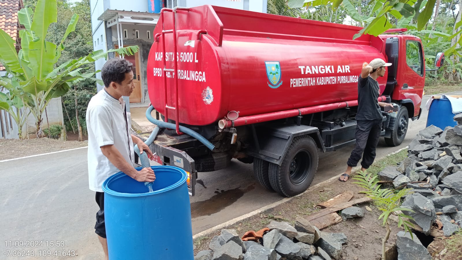 Permohonan Bantuan Air Bersih di Purbalingga Menurun Seiring Turunnya Hujan