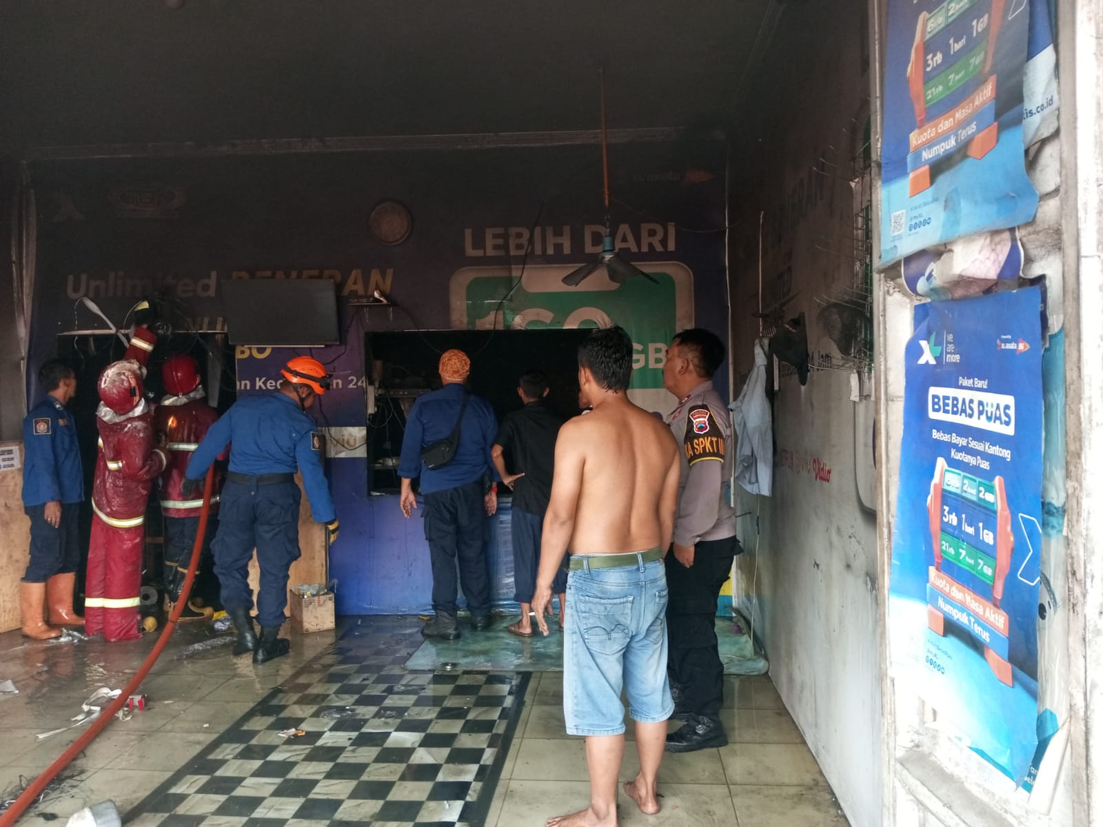 Diduga Akibat Korsleting Listrik, Bengkel Bubut di Bukateja Terbakar