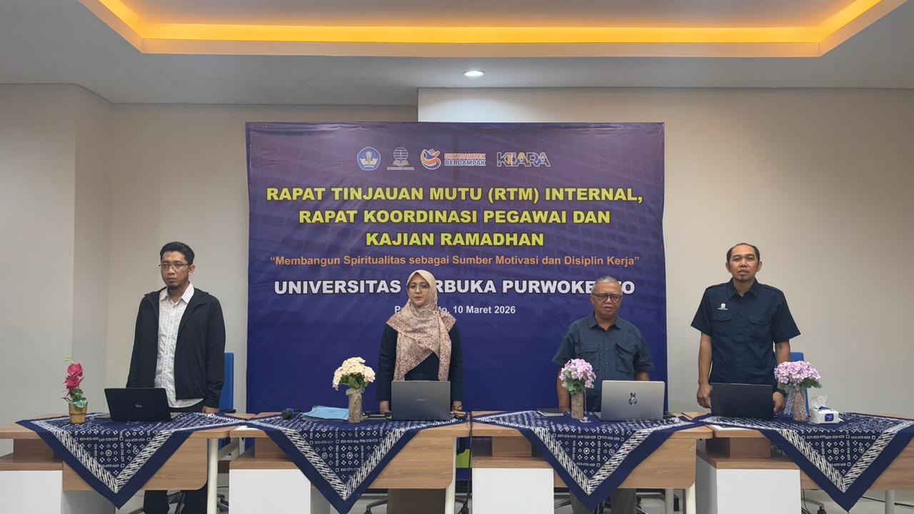RTM Internal Jadi Langkah Universitas Terbuka Purwokerto Perkuat Manajemen Mutu