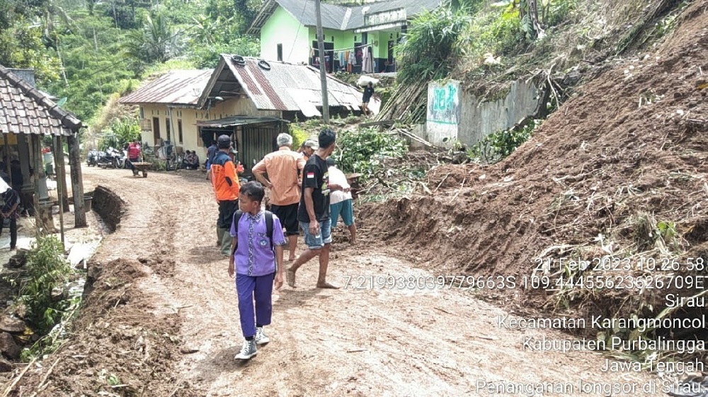 Dua Pekan, Dua Kali Longsor di Desa Sirau