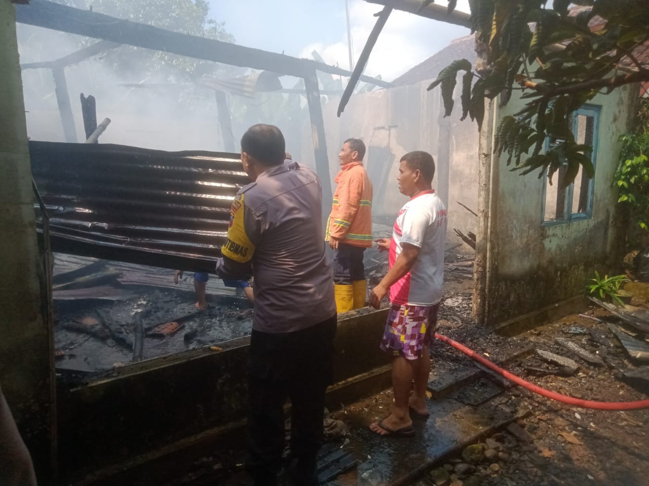 Rumah Kosong di Pliken Banyumas Nyaris Ludes Terbakar