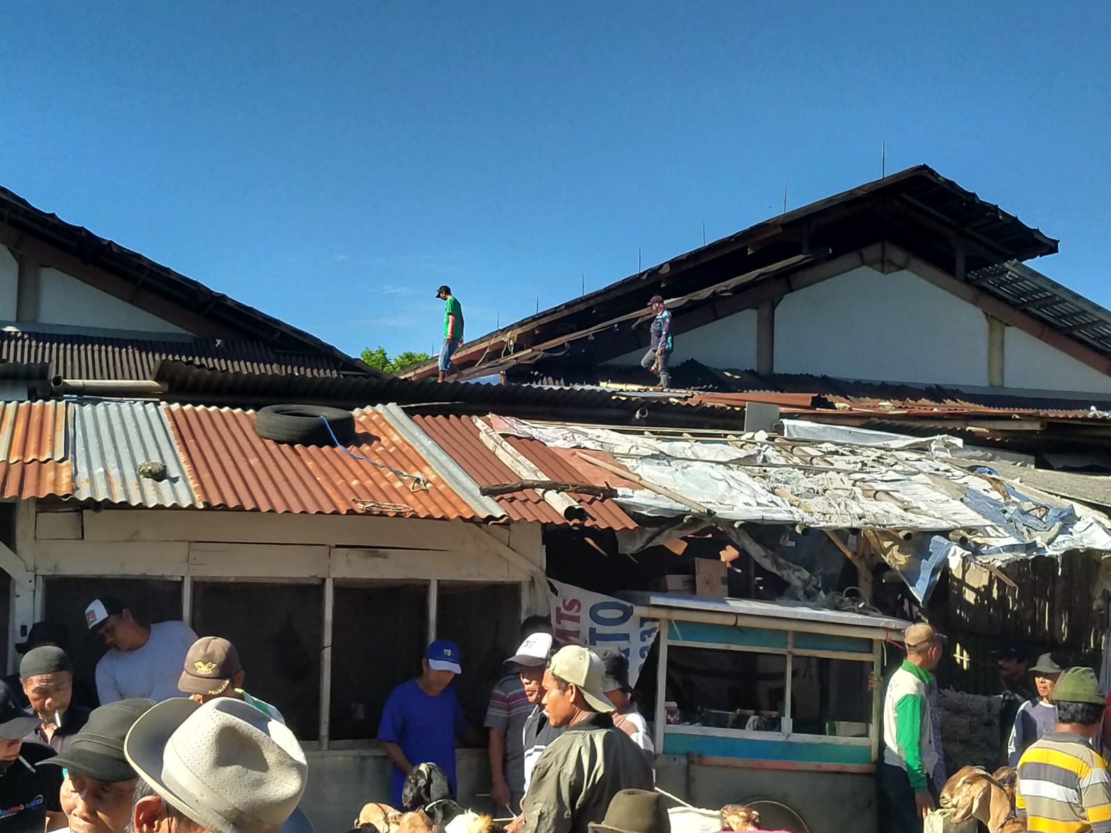 Rusak Parah, Perbaikan Atap Pasar Cilongok Dilaksanakan Bulan Ini