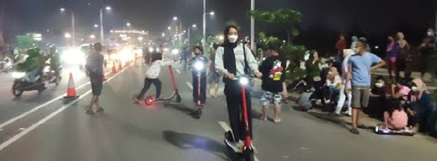 Otoped, dan Skuter Listrik Dilarang Beroperasi Sepanjang Jalan Bung Karno Purwokerto 