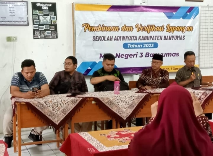 Visitasi Penilaian Perpanjangan Adiwiyata MTs Negeri 3 Banyumas Mundur