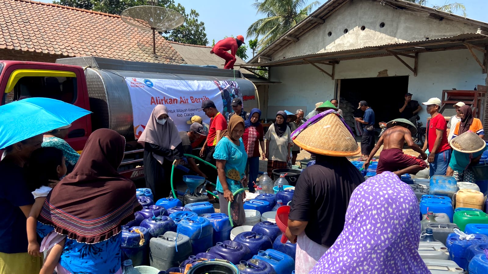 Musim Pancaroba, Dropping Air Bersih di Cilacap Mulai Dihentikan