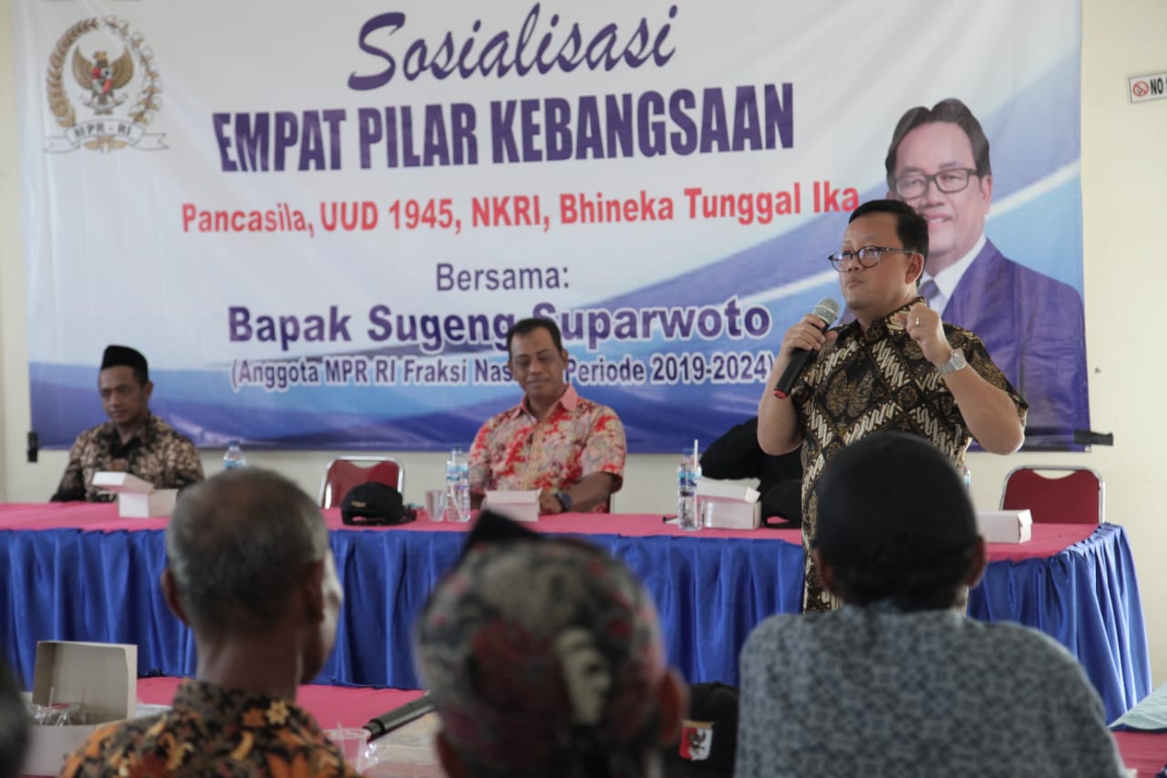 Sosialisasikan 4 Pilar Kebangsaan, Sugeng Suparwoto Ajak Masyarakat Beralih ke Energi Bersih