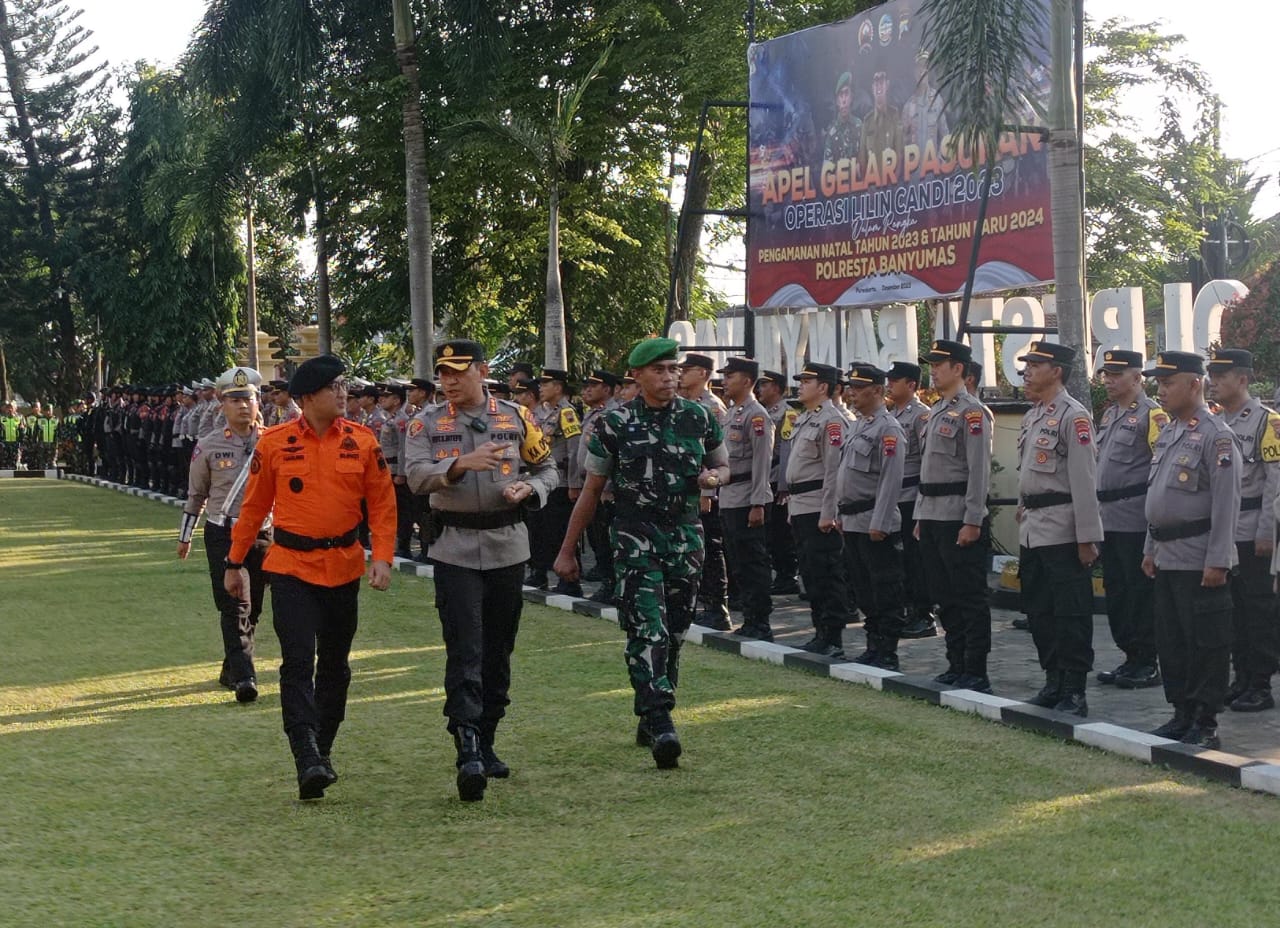 Operasi Pengamanan Nataru di Banyumas, 422 Personil Gabungan Disebar Di Berbagai Titik