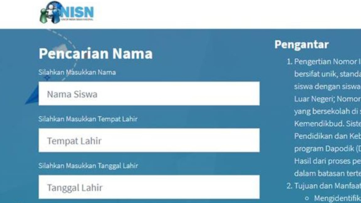 Cek NISN Online Gampang Banget! Wajib Tahu Buat Dana PIP