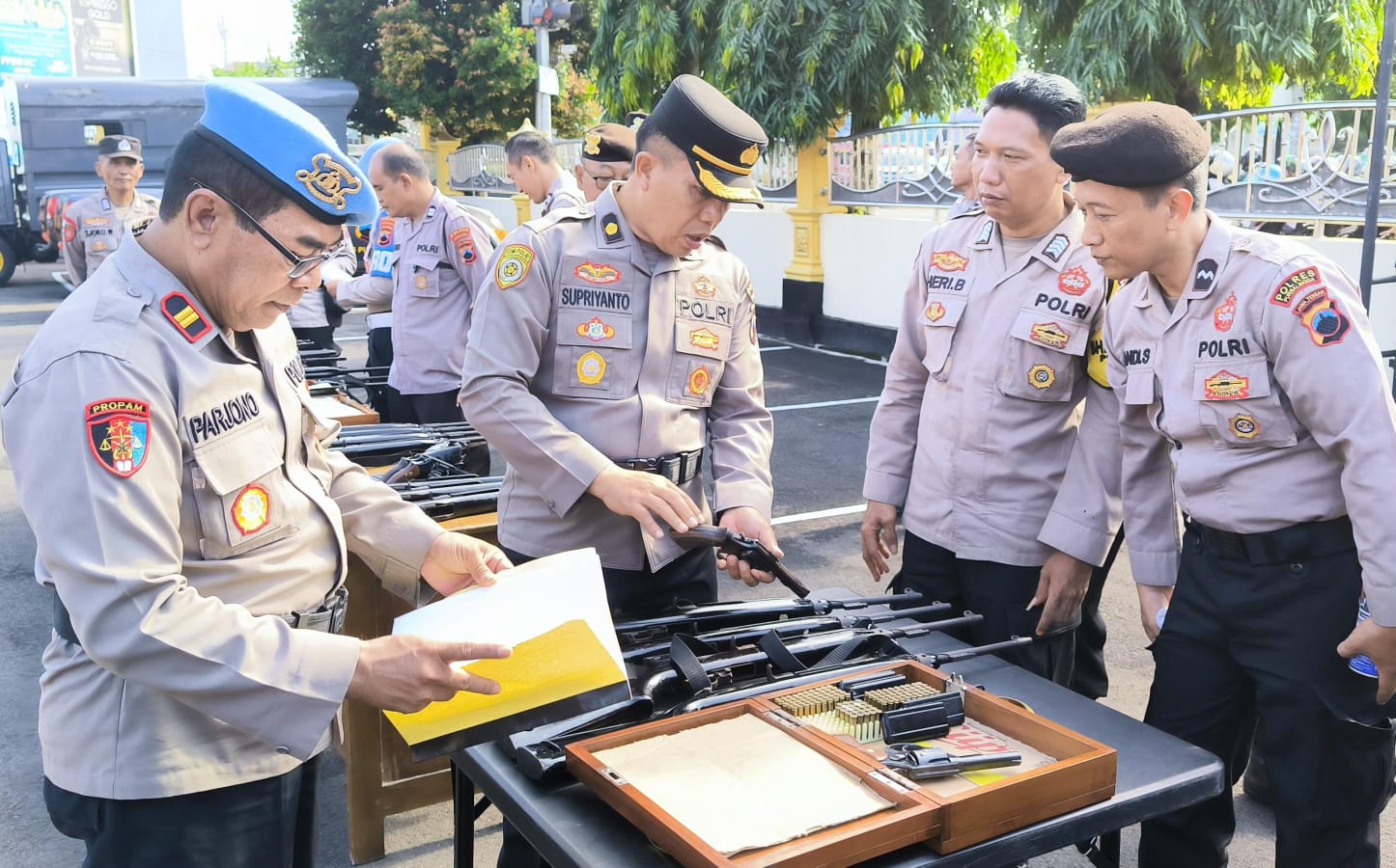 Hindari Penyalahgunaan, Senjata Api Inventaris Polres Purbalingga Dicek