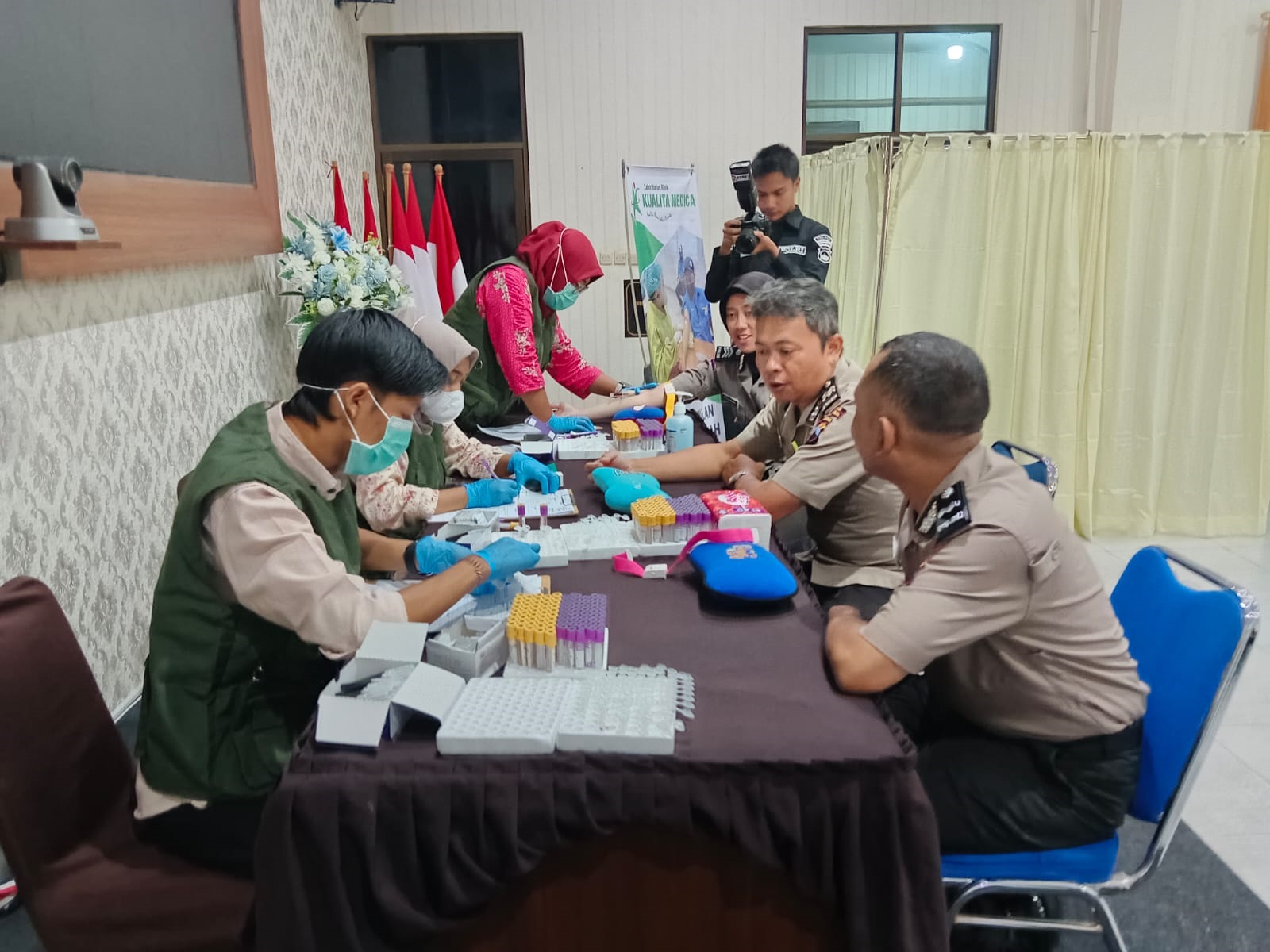 Ratusan Personel Polres Kebumen Jalani Pemeriksaan Kesehatan Berkala