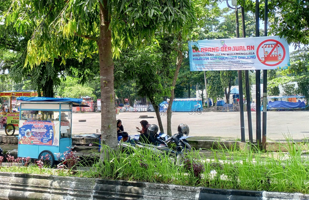 Melanggar Perbub, PKL di Kawasan GOR Goentoer Darjono Bakal Ditertibkan