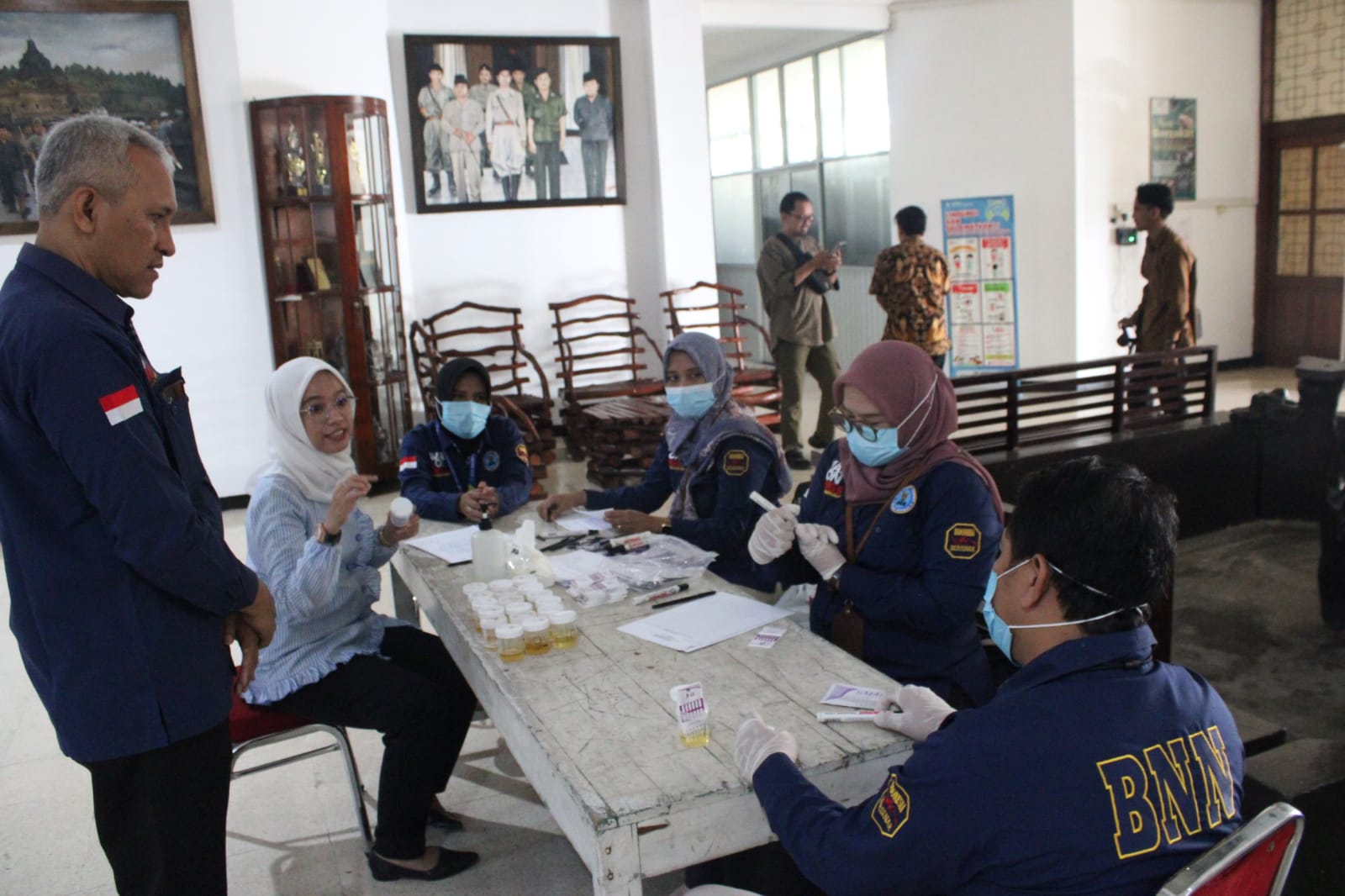 Ratusan Pegawai Setda Mendadak Didatangi BNN untuk Tes Urine