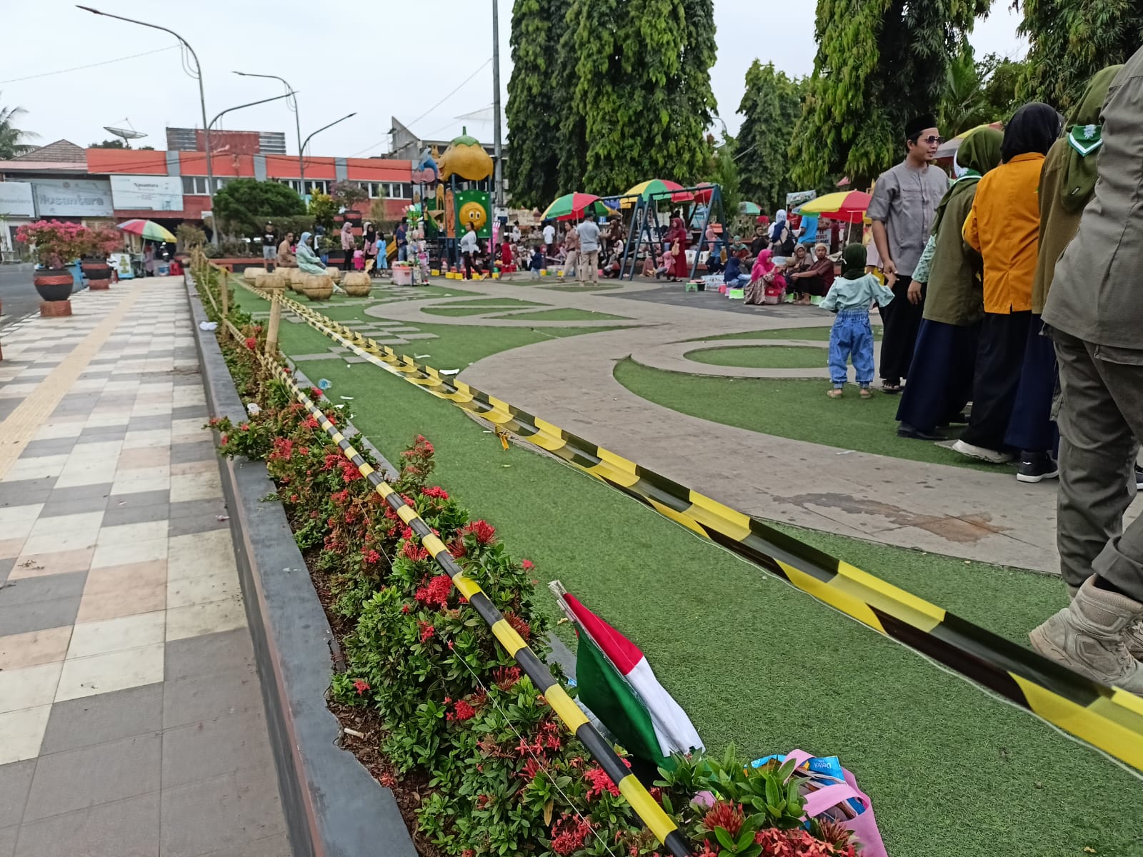 Hanya Diberi Waktu Dua Jam, Alun-Alun  Purbalingga Kembali Steril Pedagang 