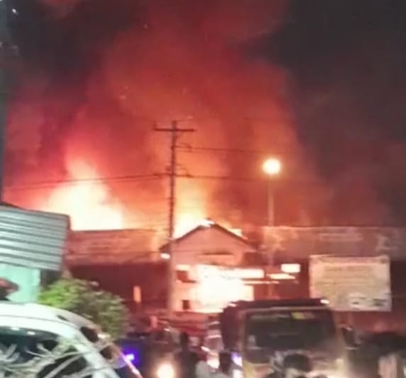 Pasar Perja Kabupaten Banjarnegara Terbakar