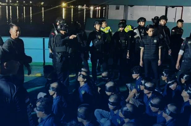 Puluhan Napi Risiko Tinggi dari Palembang Dipindah ke Nusakambangan